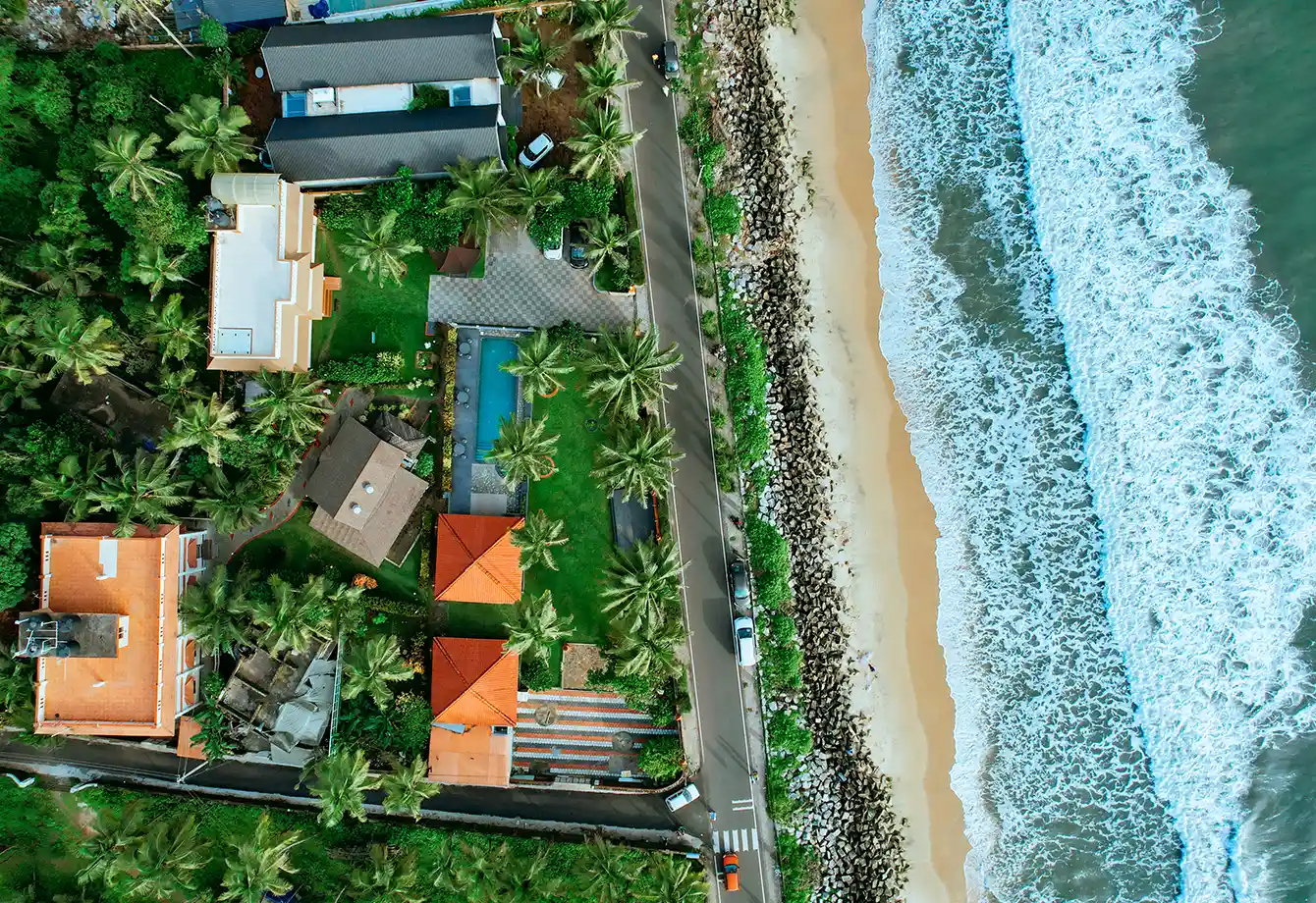 Sky view of our resort and its peaceful ambience.